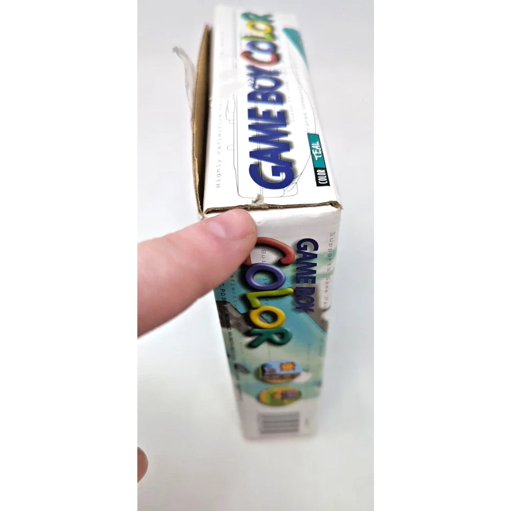 Nintendo Game Boy Color Handheld Console Teal Complete in Box CIB USA inserts
